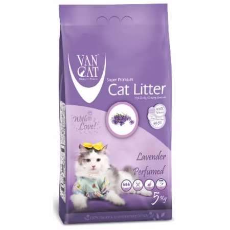 Van cat litière lavande parfumé 10KG