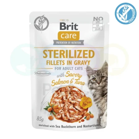 BCC Sterilized. Fillets in Gravy with Savory Salmon & Tuna 85 g