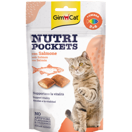 GIMCAT NUTRI POCKETS WITH SALMON 60GR