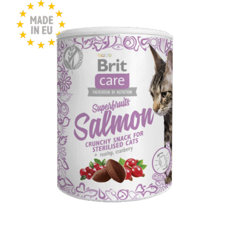Brit Care Cat Snack Superfruits Salmon 100g