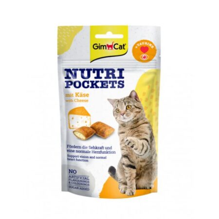 GIMCAT NUTRI POCKETS WITH CHEESE 60GR