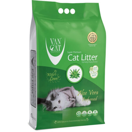 LITIERE VAN CAT AGGLOMERANTE A L'ALOE VERA POUR CHAT 10KG