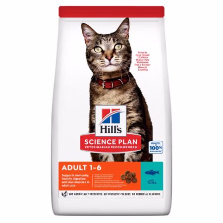 Hill’s Science Plan Croquettes pour Chat Adulte (1-6) – au Thon 1.5kg