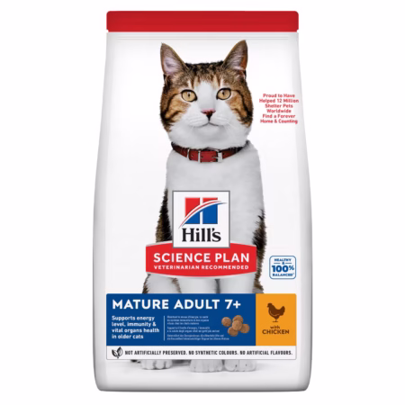 Croquettes pour Chat Mature (7+) – au Poulet 1.5KG