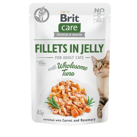 Brit Care Cat Fillets in Jelly with Wholesome Tuna 85 g