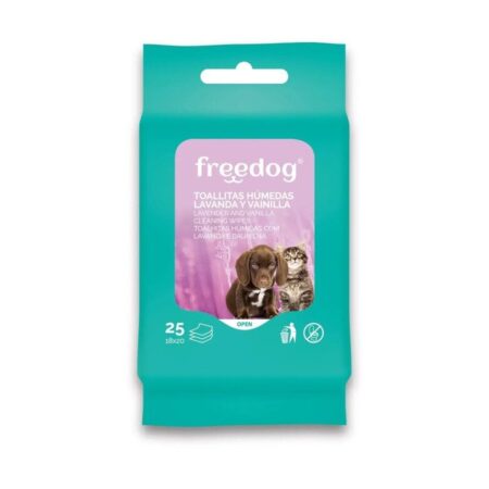 FREEDOG Lot de 25 serviettes humides LAV/VAIN POCKET