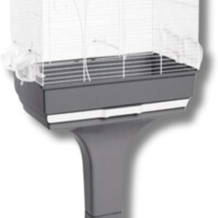 Cage pour oiseaux avec support evita blanche