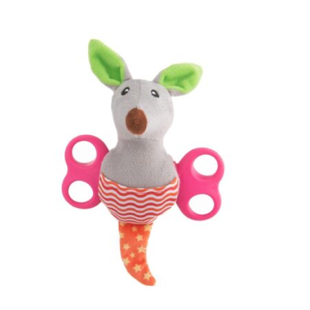 Kangourou en Peluche Leopet avec Réservoir de Friandises et Anneaux