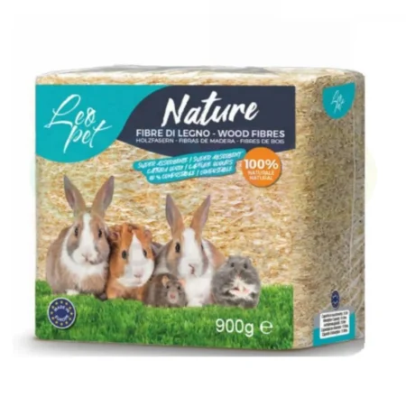 Leopet nature fibres de bois parfumées au citron 900g