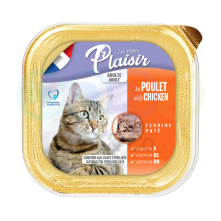 Pâté pour chats au Poulet 100G – Les Repas Plaisir