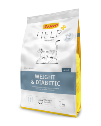 JOSERA HELP PLUS WEIGHT & DIABETIC CHAT 2kg