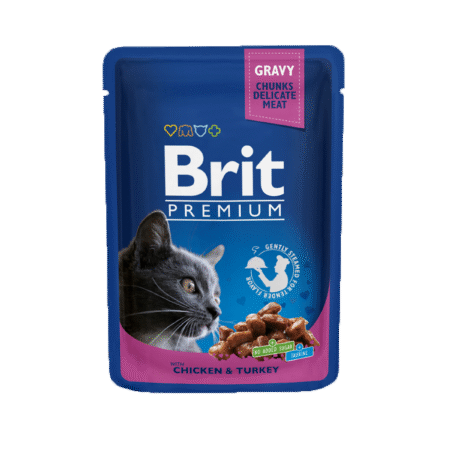 Brit Premium Cat Pouches with Chicken & Turkey 100 g