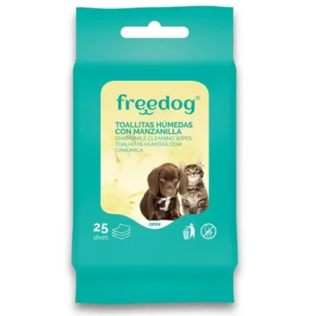 Freedog Lingettes humides à la camomille pour chiens et chats