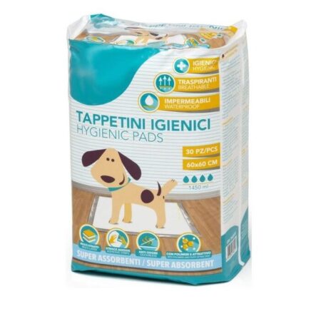 Tapis absorbants 30 pcs 60×60 cm avec bande adhésive