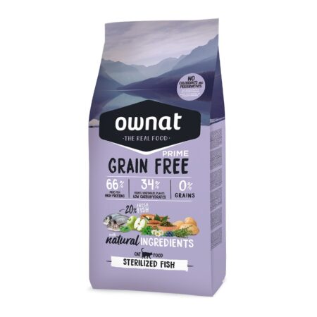 Grain free OWNAT GF PRIME STERILIZED FISH (CAT) - 3kg