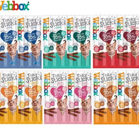 Webbox Tasty Sticks Cat Beef & Rabbit 12 x 6 Cat Treats