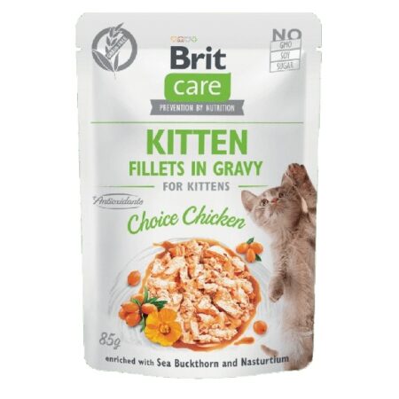 Brit Care Cat Fillets in Gravy Choice Chicken  85 g