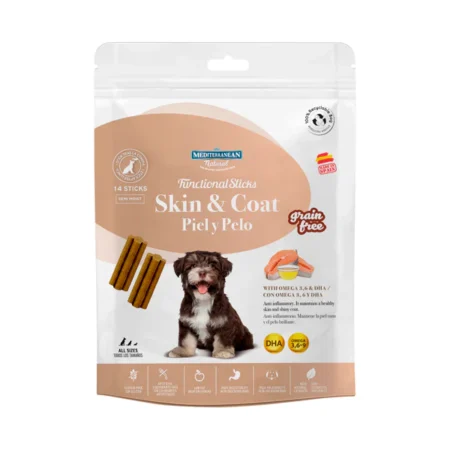 Mediterranean Natural Funcional Sticks  skin and Coat Grain Free 110 gr