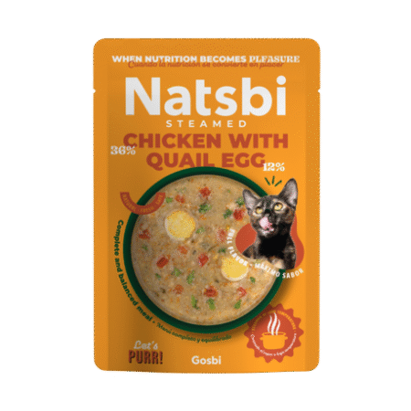 NATSBI STEAMED  Cat steamed chicken with quail egg