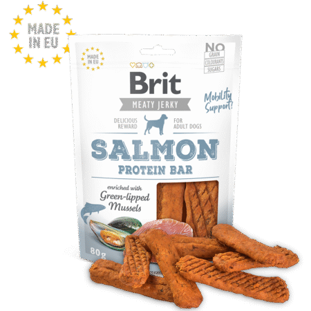 Brit Jerky-Salmon Protein Bar 80 g