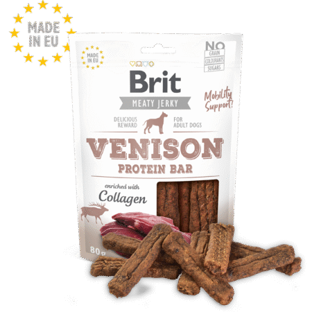 Brit Jerky Venison Protein Bar 200g
