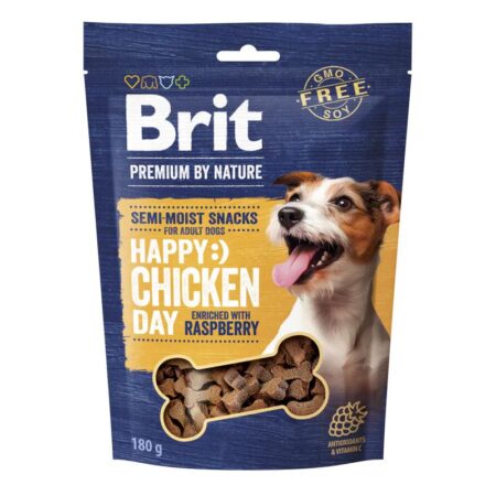 Brit Premium by Nature Dog Semi-moist Snacks Chicken with Raspberry 180 g